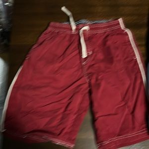 3 boys shorts cargo style 1-camouflage 1-red 1-navy blue